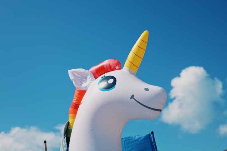 Inflatable unicorn